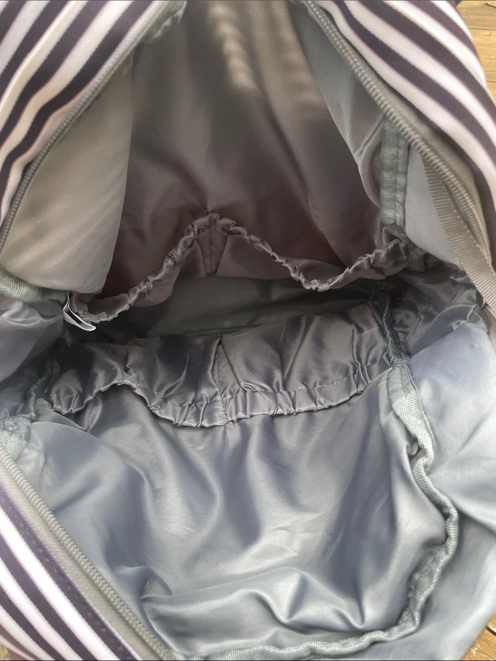 Unbranded Black & White Striped  Travel Tote Bag/ diaper bag